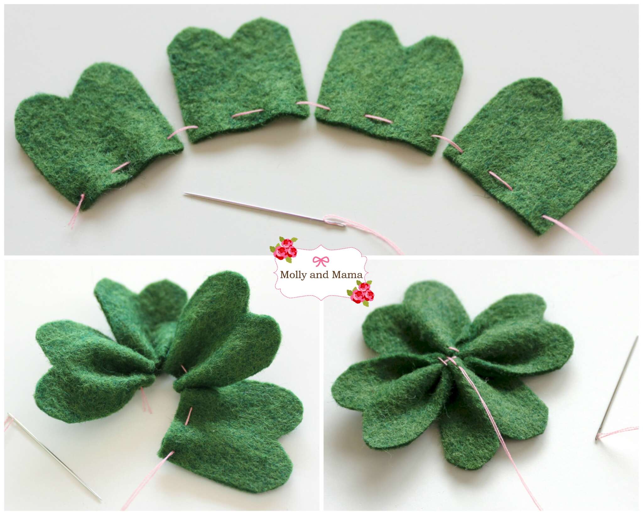 Sew a Four Leaf Clover with Molly and Mama