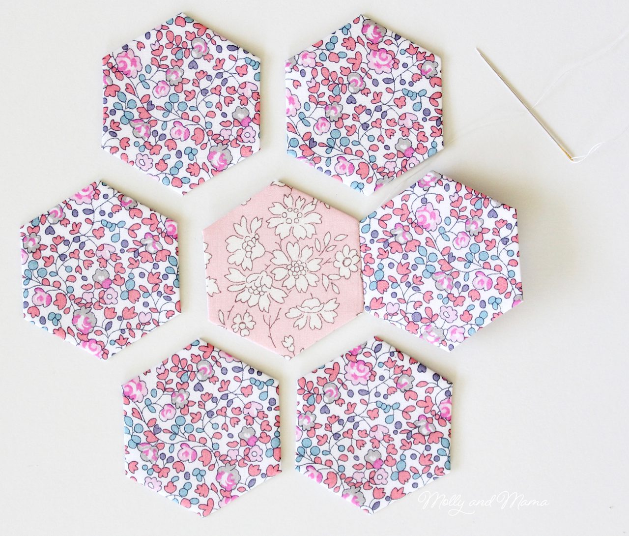 1.5 Hexagon Acrylic Template and Tack-It-Easy EPP Tool