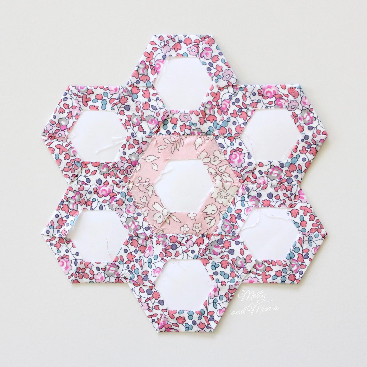 1.5 Hexagon Acrylic Template and Tack-It-Easy EPP Tool