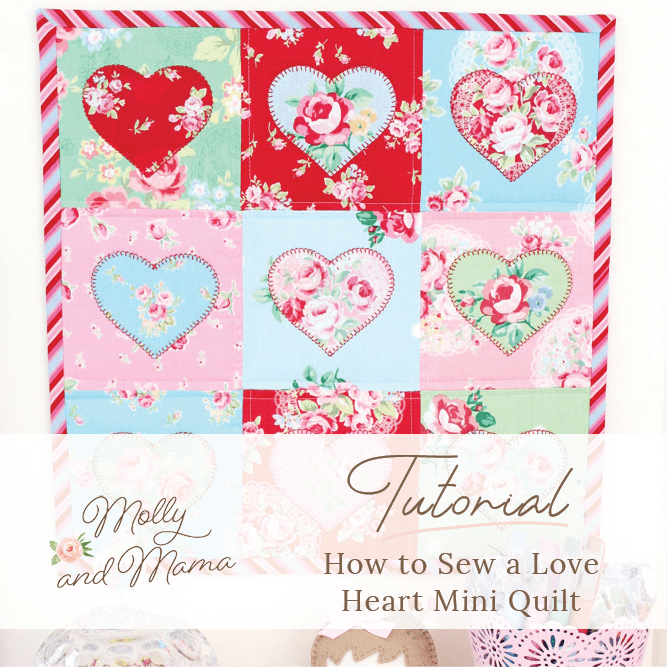 Make a Love Heart Mini Quilt