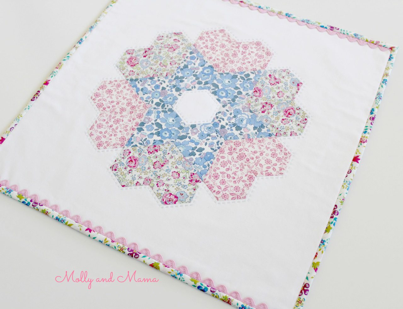 Love is in the Stars mini quilt designed by Fabric Direct