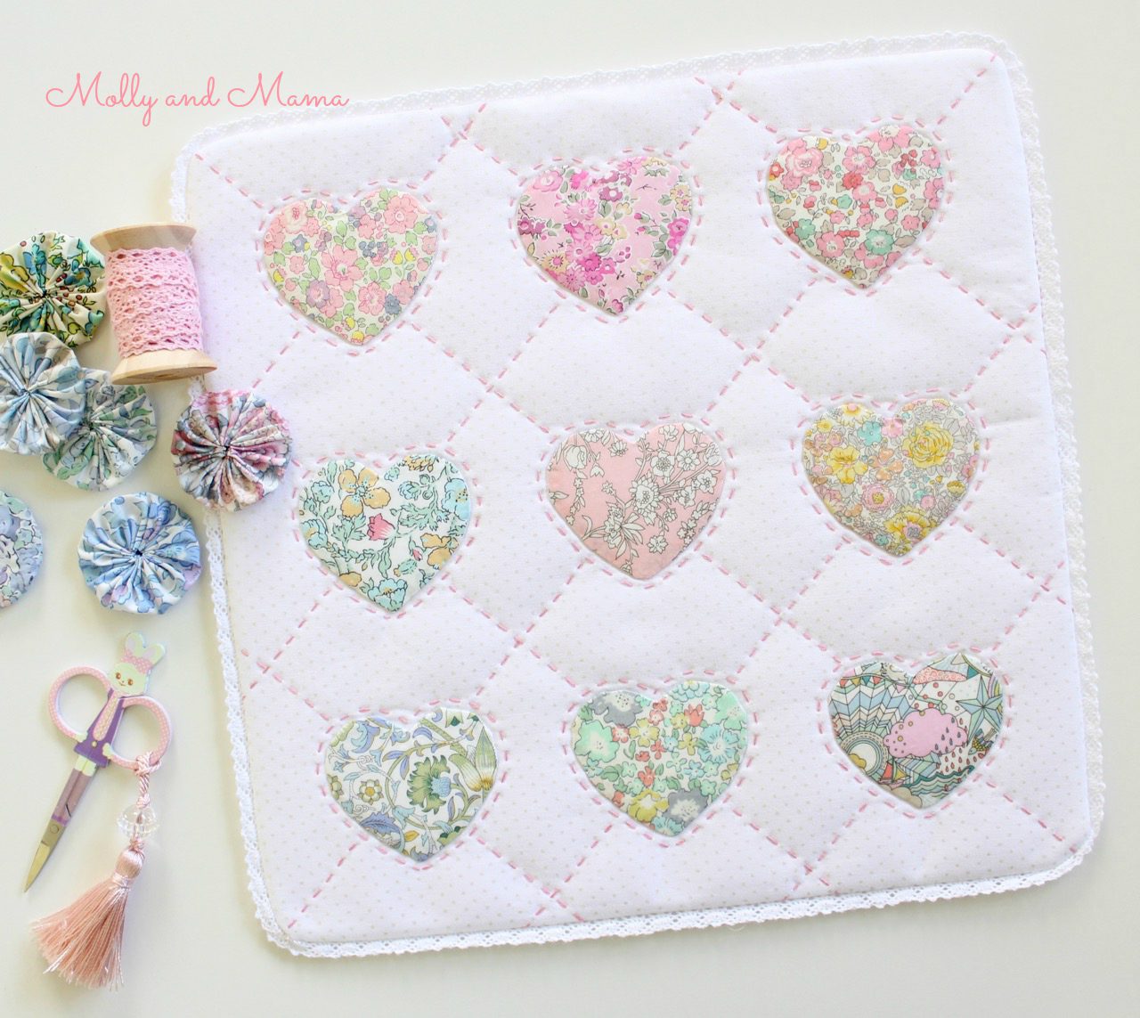 Hearts of Friendship Mini Quilt