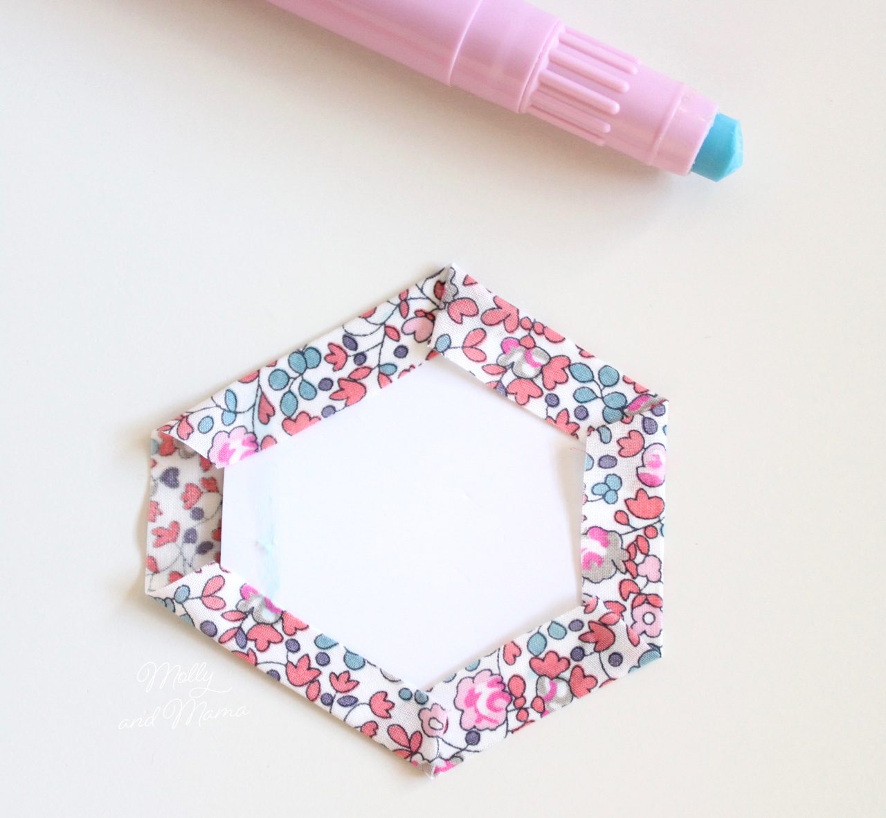 How To Sew Hexies - An English Paper Piecing Tutorial - Molly and Mama