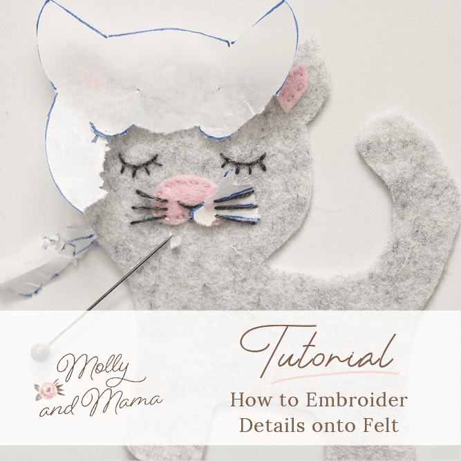 How To Embroider Details Onto Felt