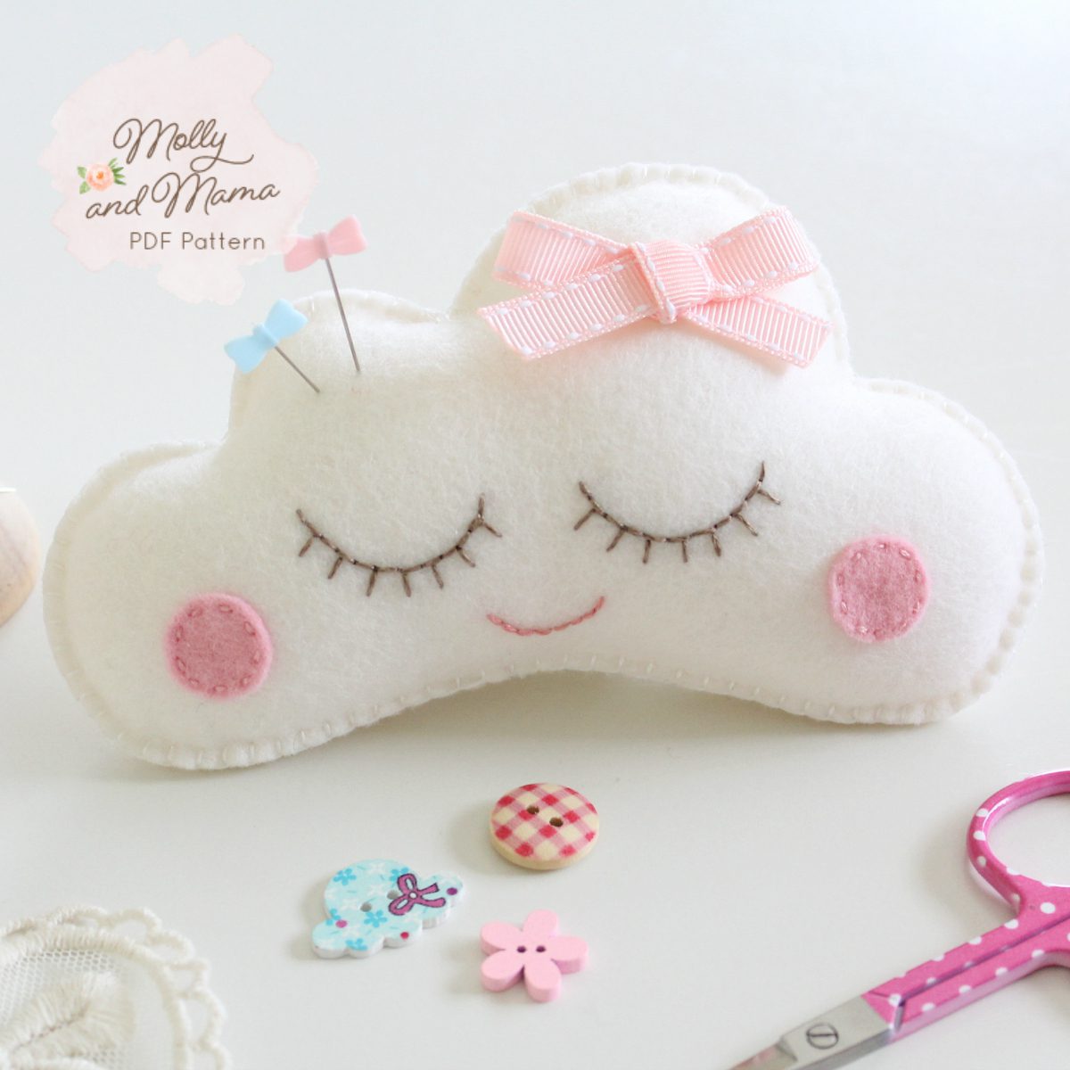 Make a Pretty Posy Pin Cushion - Molly and Mama