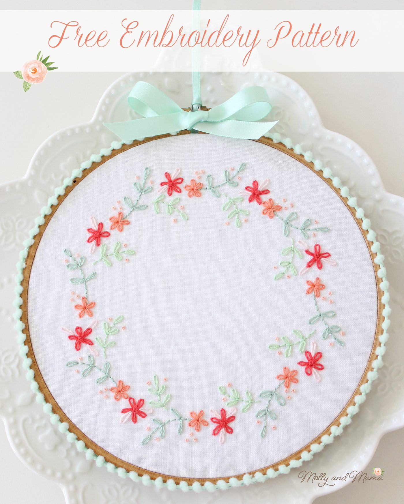 Mini Flowers Cross Stitch // Flowers Cross Stitch // Floral Sewing