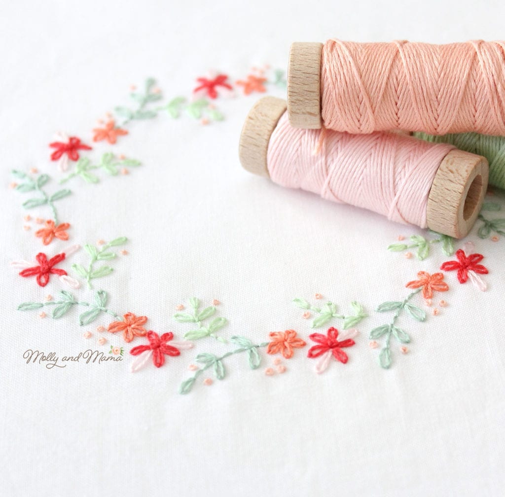 Welcome To Nan's Garden - A beautiful floral embroidery design