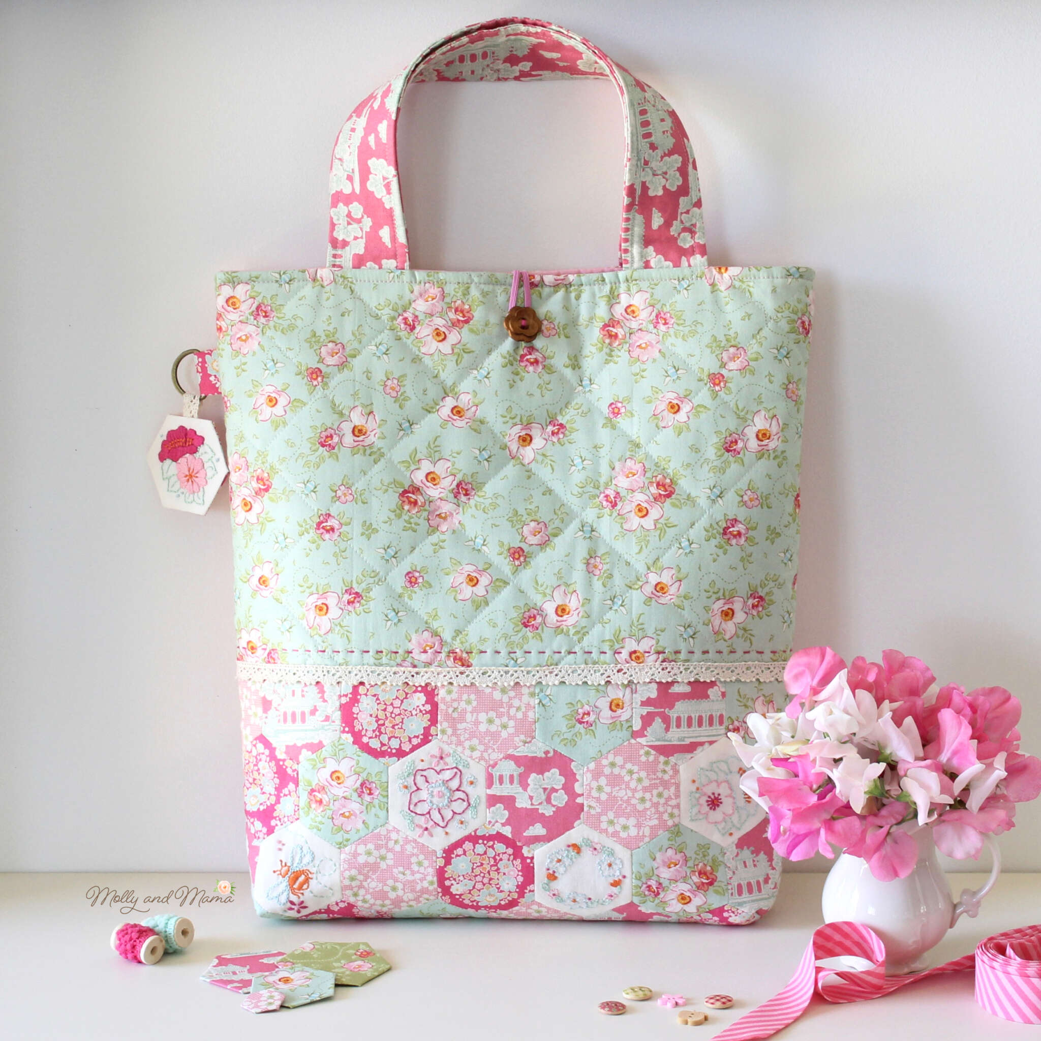 Bag Making With The Idyllic Fabric Collection By Minki Kim - Molly and Mama