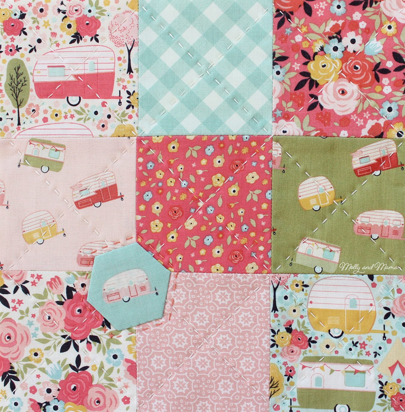 A Simple Sewing Folder in Cute Camper Fabric - Molly and Mama