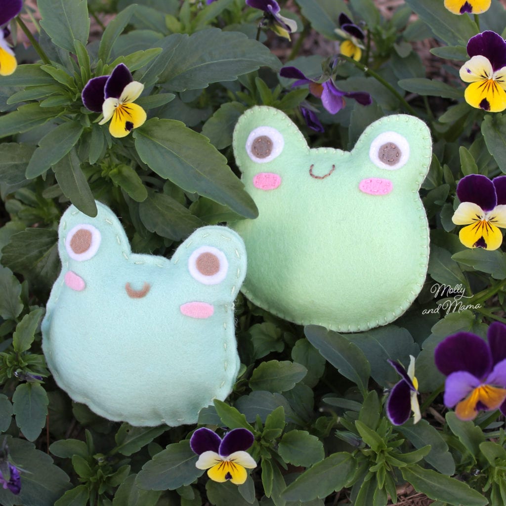 Sew Felt Frogs - Sew A Softie 2021 - Molly and Mama