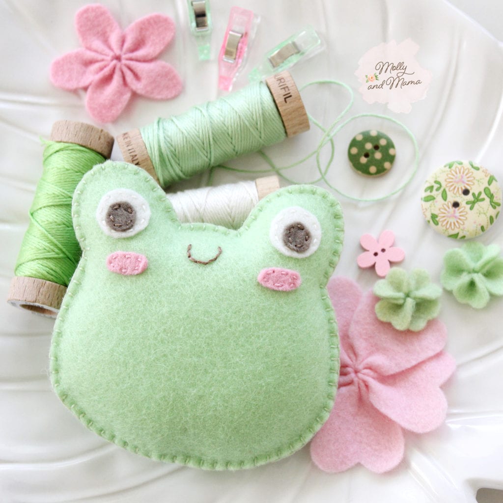 Sew Felt Frogs - Sew A Softie 2021 - Molly and Mama