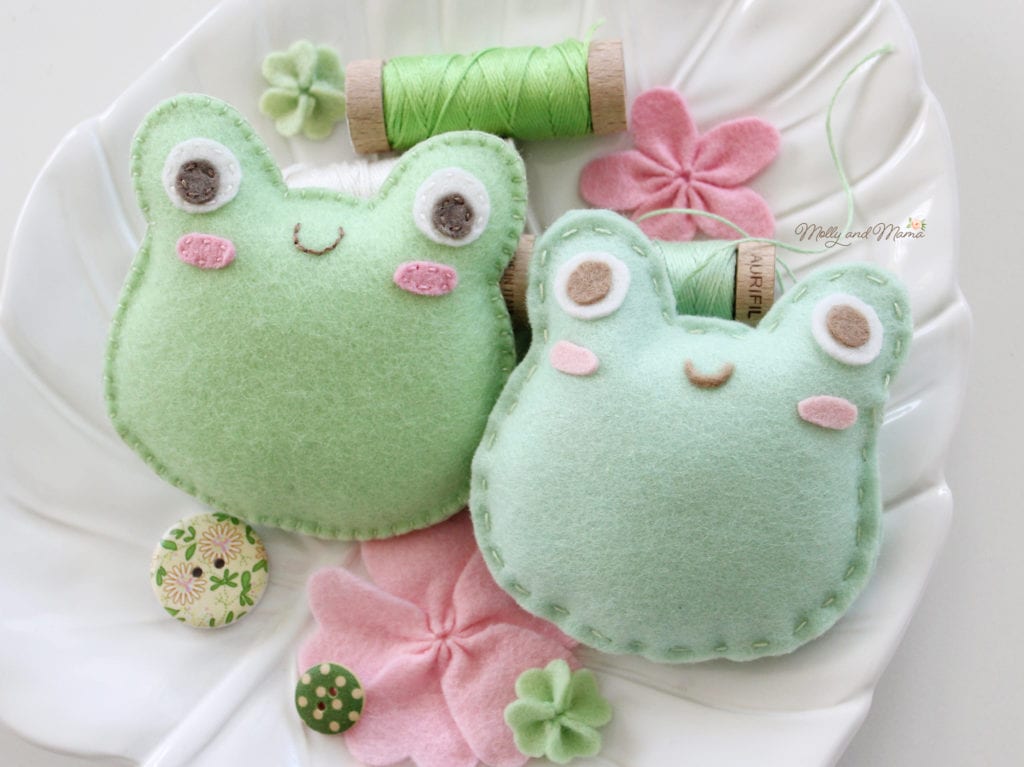 Sew Felt Frogs - Sew A Softie 2021 - Molly and Mama