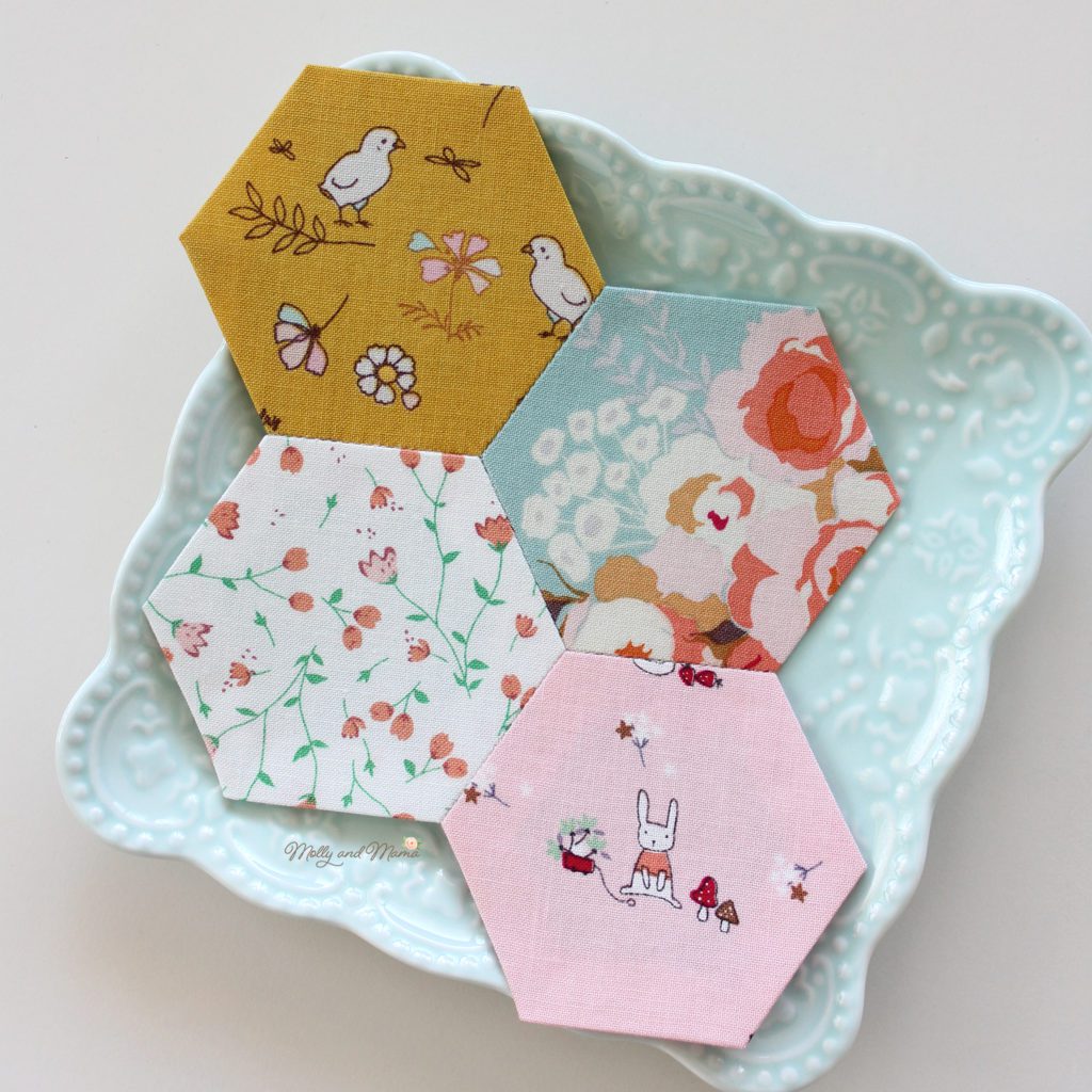 How To Sew Hexies - An English Paper Piecing Tutorial - Molly and Mama