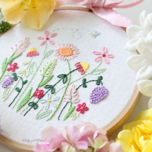 Welcome To Nan's Garden - A beautiful floral embroidery design - Molly ...