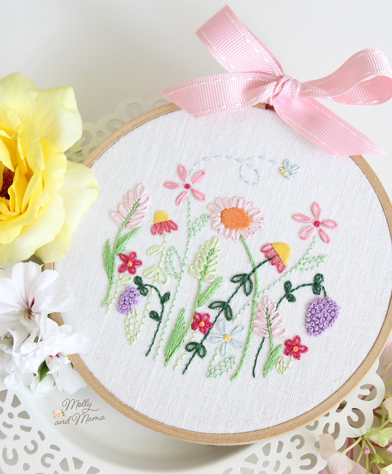 Embroidery Stitch Basics - Molly and Mama