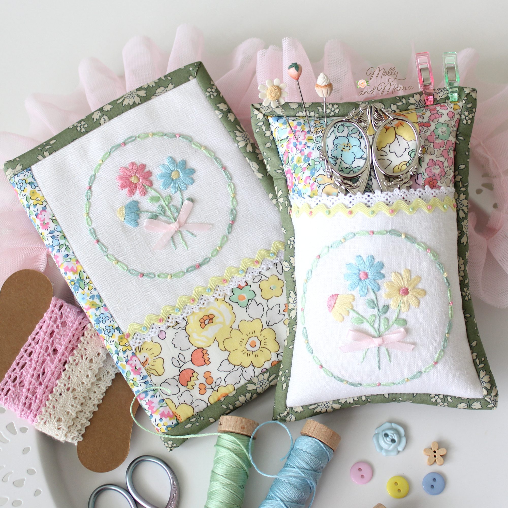 Introducing the Posy Pocket Pin Cushion and Needle Book